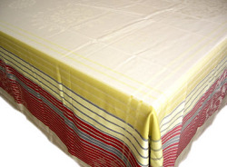 French Jacquard tablecloth, Teflon coated (Seville. linen)